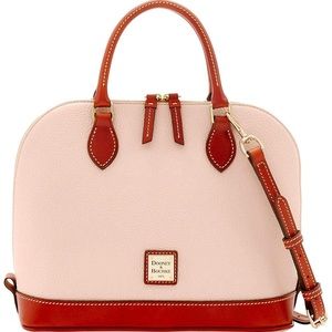 Dooney & Bourke zip zip pebble leather satchel